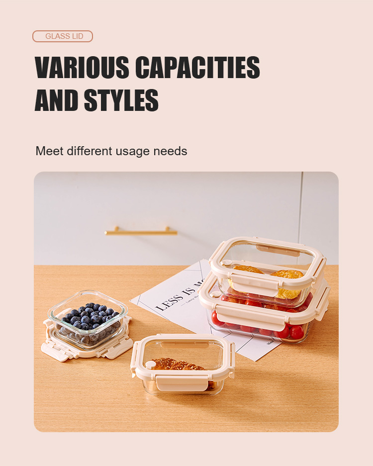 Glass Lunch Containers With Glass Lid Glass Lunch Containers With Glass Lid